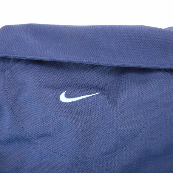 Nike Golf Men's size XL Polo Shirt Short Sleeve Navy with Blue Stripe Collared - Picture 9 of 9
